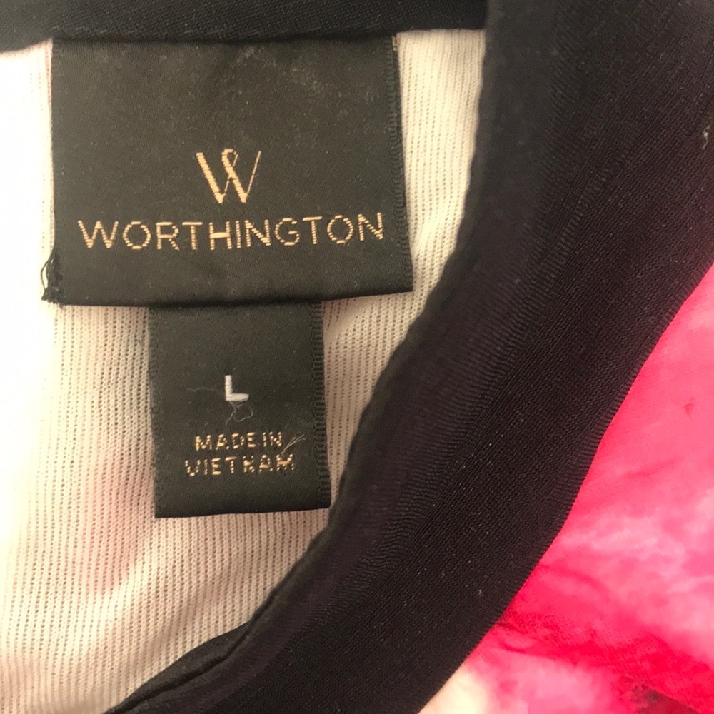 Worthington Floral Sleeveless Blouse - Picture 5 of 10